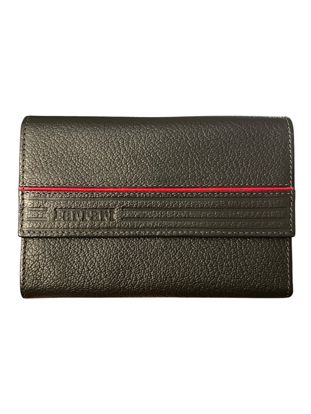 Vintage 1980s Leather Ferrari Formula Cartier Bifold Wallet 308 328 Testarossa